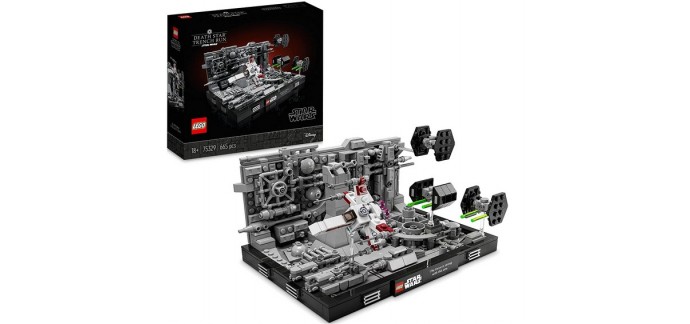 Amazon: LEGO Star Wars Diorama de la Poursuite dans Les Tranchées de l’Étoile de la Mort - 75329 à 44,99€