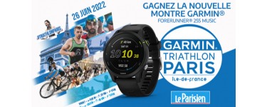 Le Parisien: 1 montre GPS Garmin Forerunner 255 Music à gagner