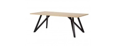 Cdiscount: Table basse rectangulaire Starlight - Noir et chêne en solde à 29,99€