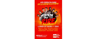 Rire et chansons: Des invitations pour le spectacle "Open du rire" le 27 juin à Paris à gagner