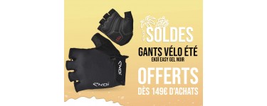EKOÏ: Gants vélo été Easy Gel Noir offerts dès 149€ d'achat pendant les soldes