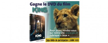 JDE: 5 DVD du film "King" à gagner