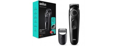 Amazon: Tondeuse Électrique à Barbe et Cheveux pour Homme Braun Beard Trimmer 3 BT3322 à 27,99€