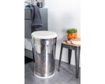 Leroy Merlin: Panier à linge métal Urban - Chrome en solde à 16,76€