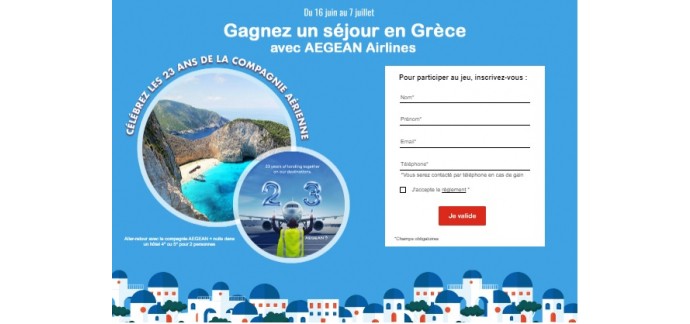 Ouest France: 1 voyage de 4 jours pour 2 personnes en Grèce en hôtel 4* à gagner