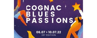 France Bleu: 1 séjour de 2 nuits à Cognac + des invitations pour le festival Cognac Blues Passion à gagner