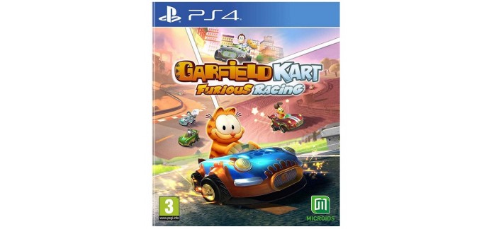 Amazon: Jeu Garfield Kart Furious Racing sur PS4 à 6€