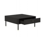 Cdiscount: Table basse GAMI - 1 tiroir, Noir en solde à 29,99€