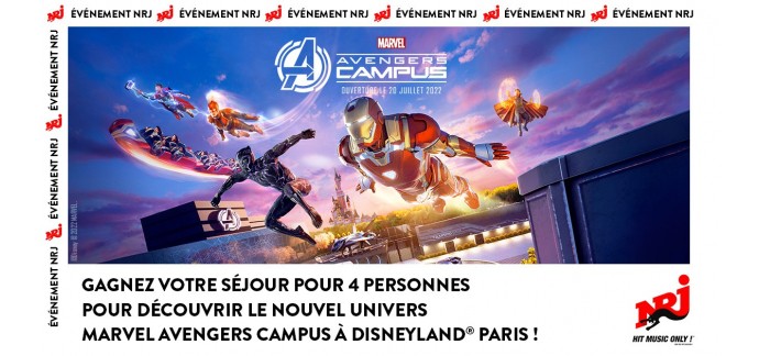 NRJ: 3 séjours pour 4 personnes à Disneyland Paris à gagner