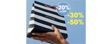 Sephora: -20% supplémentaires sur les soldes dès 3 articles soldés achetés