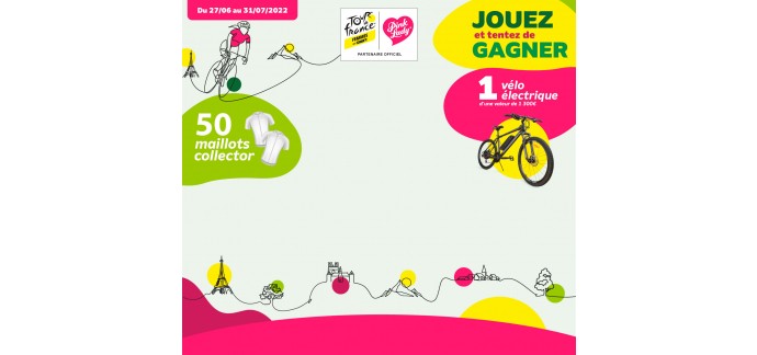 Pink Lady: 1 vélo électrique + des maillots des équipes participantes au Tour de France Femmes à gagner