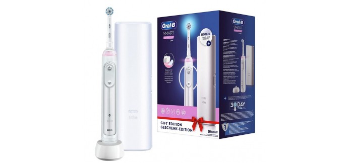 Amazon: Brosse à dents électrique Oral-B Smart Sensitive - 5 modes de brossage, bluetooth, 5 Modes à 59,99€