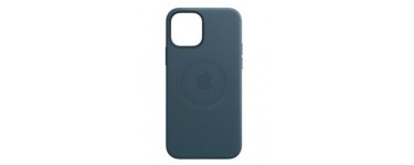 Fnac: Coque Apple pour iPhone 12 Mini avec MagSafe en cuir - Bleu balte en solde à 9,99€