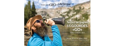 GEO: 15 gourdes Go LifeStraw à gagner