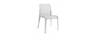 Leroy Merlin: Chaise de jardin Grafik en polycarbonate transparent en solde à 35€