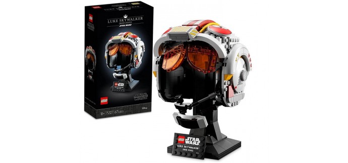 Amazon: LEGO Star Wars Le Casque Red Five De Luke Skywalker - 75327 à 44,99€