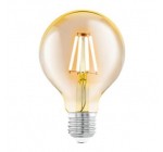 Leroy Merlin: Ampoule décorative LED EGLO doré globe - 80mm, E27 en solde à 2,67€