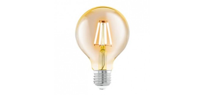 Leroy Merlin: Ampoule décorative LED EGLO doré globe - 80mm, E27 en solde à 2,67€