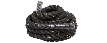 Amazon: [Prime Days] Corde ondulatoire lourde Amazon Basics pour musculation/exercice à 28,04€