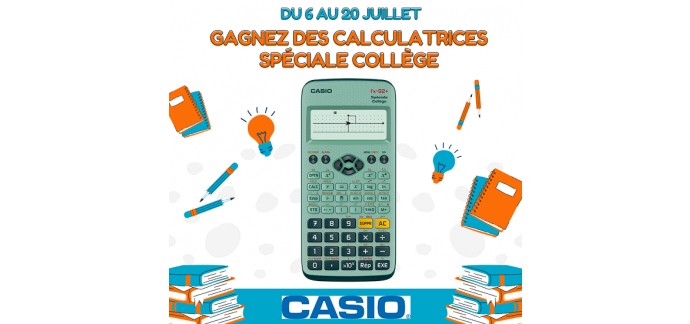 MaFamilleZen: 2 calculatrices Casio fx-92+ Spéciale Collège à gagner