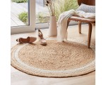 Leroy Merlin: Tapis naturel rond en jute - Diam.120 en solde à 15,96€
