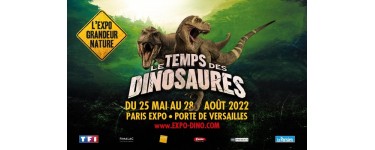 TF1: Des invitations pour l'exposition "Le temps des dinosaures" jusqu'au 28 août à Paris à gagner