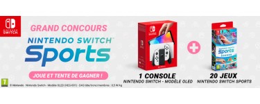 Le Journal de Mickey: 1 console de jeux Nintendo Switch OLED, 20 jeux vidéo Switch "Nintendo Switch Sports" à gagner