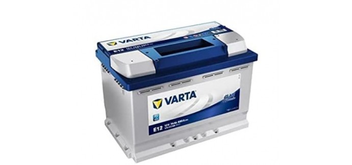 Amazon: Batterie Voiture Varta Blue Dynamic E12 - 12V, 74Ah, 680A à 72,90€ 