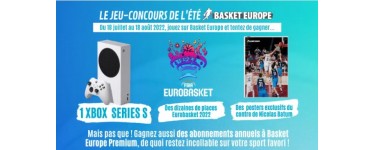 Basket Europe: 1 console Xbox Series S, des invitations à l'Eurobasket 2022, divers autres cadeaux à gagner