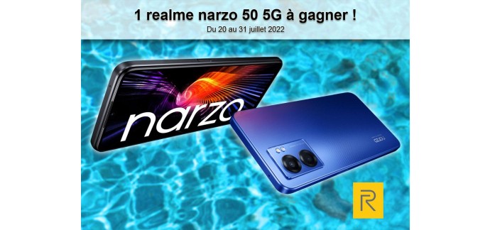 IDBOOX: 1 smartphone Realme Narzo 5G à gagner