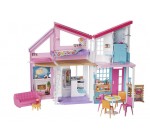 Amazon: Coffret Barbie La Maison à Malibu - 6 pièces, 2 étages, 25 accessoires à 47,49€