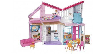Amazon: Coffret Barbie La Maison à Malibu - 6 pièces, 2 étages, 25 accessoires à 72,99€