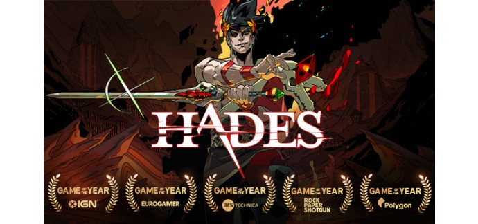 Steam: Jeu Hades sur PC (dématérialisé) à 12,25€