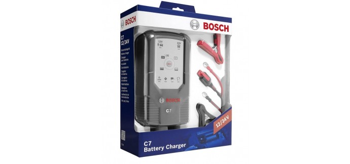 Amazon: Chargeur de batterie automatique Bosch C7 à 78,80€