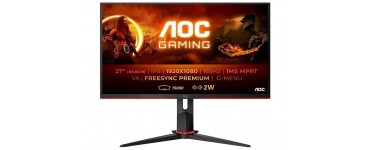 Amazon: Ecran PC Gaming 28" AOC C27G2AE - Full HD, 165 Hz, 1ms,  FreeSync Premium à 183€