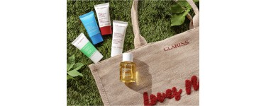 Clarins: Un sac en toile et 4 produits iconiques Clarins offerts dès 80€ d'achat