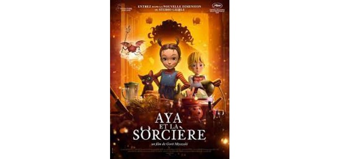 Carrefour: 40 Blu-ray et 40 DVD du film d'animation "Aya et la sorcière" à gagner
