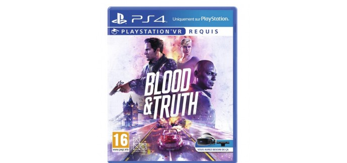 Amazon: Jeu Blood and Truth sur PS4 à 9,99€
