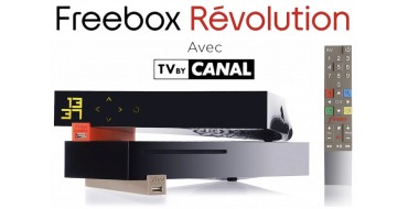 Free: Abonnement Fibre (1Gb/s ↓ et 600Mb/s ↑) Freebox Révolution + TV by Canal à 19,99€/mois pendant 1 an