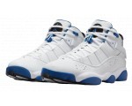 Nike: Baskets Nike Jordan 6 Rings Blanc/Bleu marine (tailles 40 à 50,5) à 93,47€