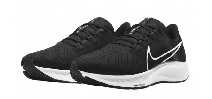 Nike: Baskets de running Nike Air Zoom Pegasus 38 (tailles 38,5 à 50,5) à 65,97€