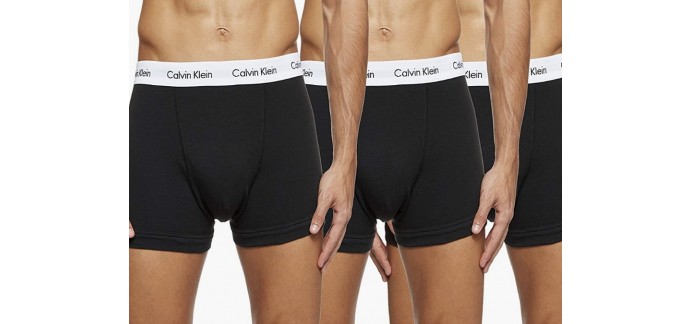 Amazon: Lot de 3 caleçons Calvin Klein Homme noir à 21€