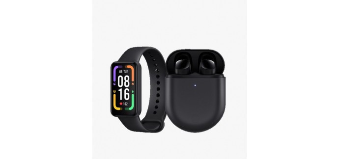 Xiaomi: Pack bracelet connecté Redmi Smart Band Pro + Ecouteurs sans-fil Redmi Buds 3 Pro à 68,99€