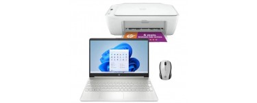 Cdiscount: PC Portable 15" FHD HP 15S-EQ2074F + Imprimante HP DeskJet 2710e + Souris sans-fil 200 à 499,99€