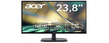 Amazon: Écran PC 23.8" Acer EK240YC - FHD, IPS, 75Hz, AMD FreeSync, 5 ms à 99,99€