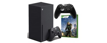 Micromania: Pack Xbox Series X + 2ème manette + jeu Halo Infinite à 719,97€