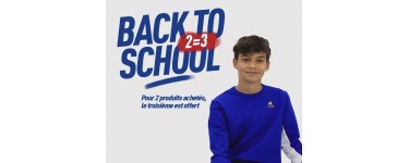Le Coq Sportif: 2 produits achetés = le 3e offert sur une sélection Back to School