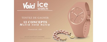 Voici: 12 lots comportant 2 montres Ice Watch + 1 bracelet à gagner