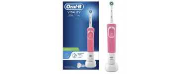 Amazon: Brosse à Dents Électrique Oral-B Vitality 100 avec 1 Manche + 1 Brossette Crossaction, Rose à 19,99€
