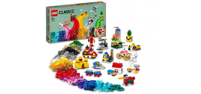 Amazon: LEGO Classic 90 ans de jeu - 11021 à 35,87€